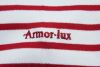 Women's White & Red Stripe Breton Top (Heavyweight)