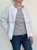 Women's Summer Jacket, White, Peter Pan Collar