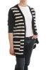 Women's Striped Long Merino Rich Cardigan - Made in France - SOLD OUT