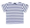 Boy's Breton Top, Short Sleeves, White/Navy Stripes