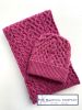 Aran  100% Soft Merino Scarf, Raspberry Pink - SOLD OUT
