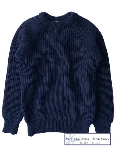 Fishermans Jumper, Navy Blue