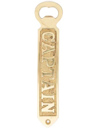CAPTAIN Solid Brass Bottle Opener