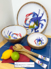 Mango Wooden Salad Bowl with Crab - DISCONTINUED