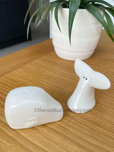 Whale Salt and Pepper Shaker Set